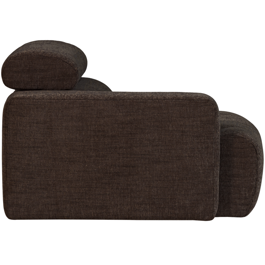 Novi 1 személyes kanapé modul – Bal oldali elem, állítható nyaktámasszal