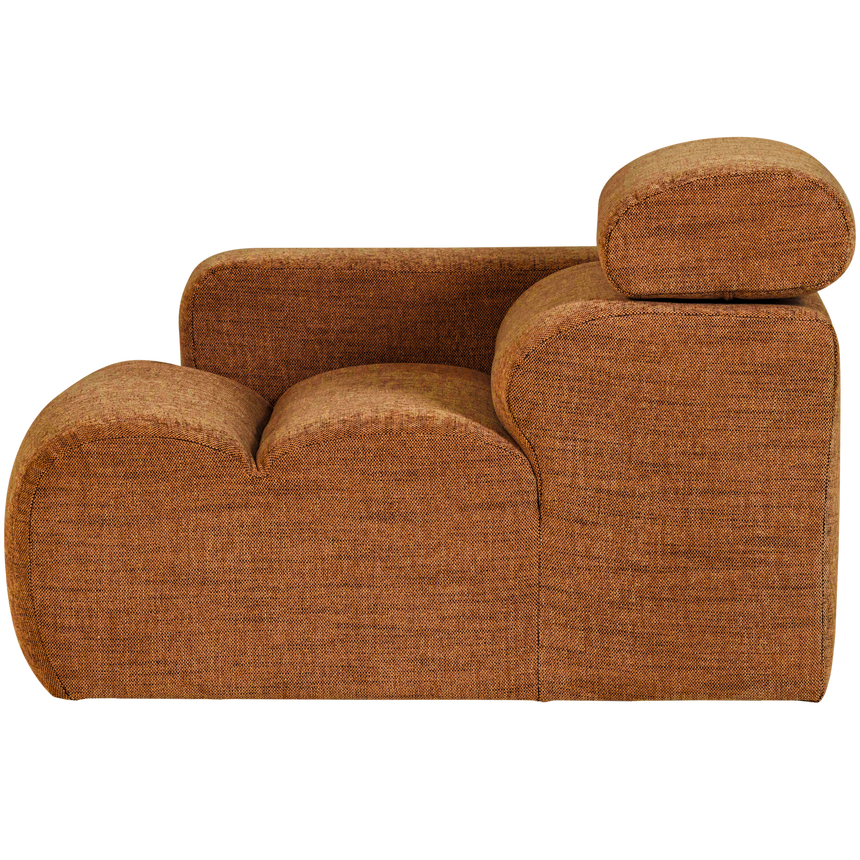 Novi 1 személyes kanapé modul – Bal oldali elem, állítható nyaktámasszal