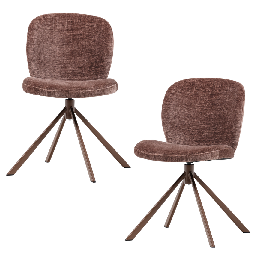 Femke étkezőszék – Forgó funkció és elegáns chenille kényelem