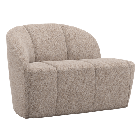 Mojo 2 személyes kanapé modul – Bal oldali elem, prémium chenille kárpittal