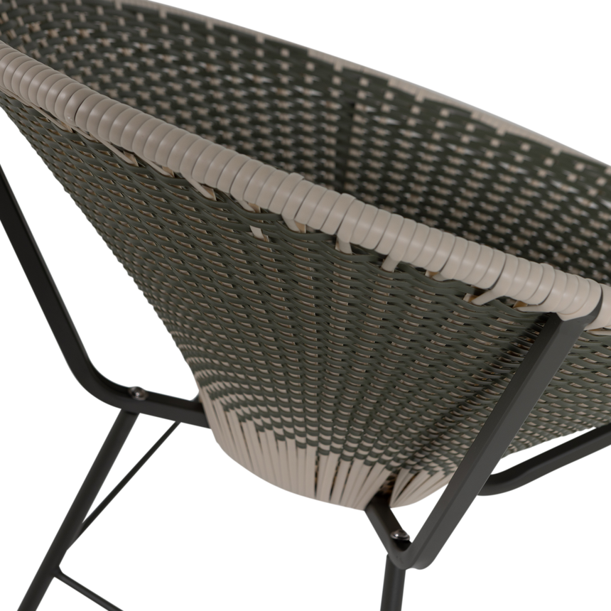 Kazoun fonott hatású kerti lounge fotel