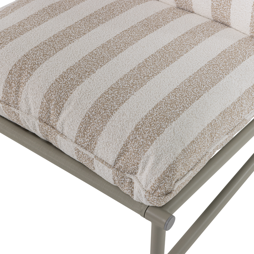 Elvo kerti lounge fotel – Minimalista alumínium vázzal