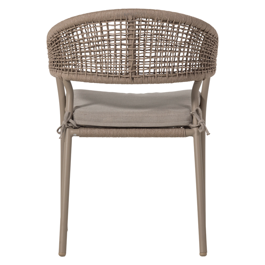 Rilo kerti szék – Alumínium vázzal és poliészter kötélfonattal