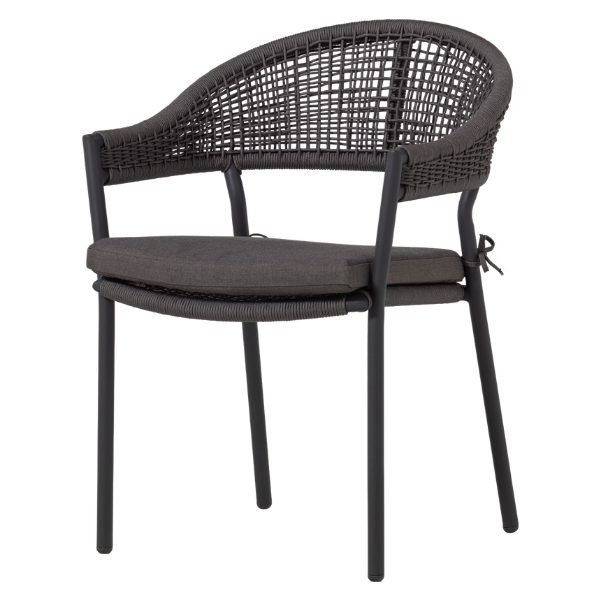 Rilo kerti szék – Alumínium vázzal és poliészter kötélfonattal