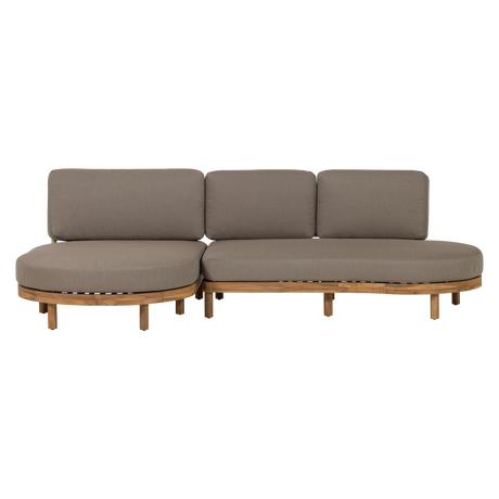 Zinto kerti sarokgarnitúra – Bal oldali kivitel, FSC akácfából