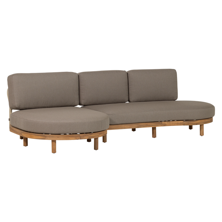 Zinto kerti sarokgarnitúra – Bal oldali kivitel, FSC akácfából