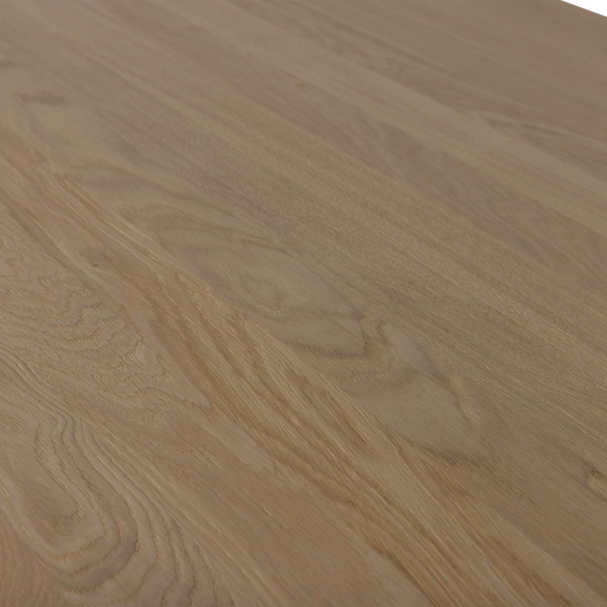 Tablo étkezőasztal – Lekerekített tölgyfa asztallap Groet lábakkal