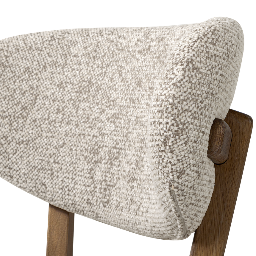 Udar bárszék – Barna kárpitozás, tölgyfa vázzal