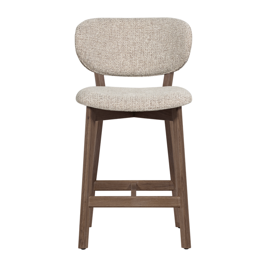 Udar bárszék – Barna kárpitozás, tölgyfa vázzal