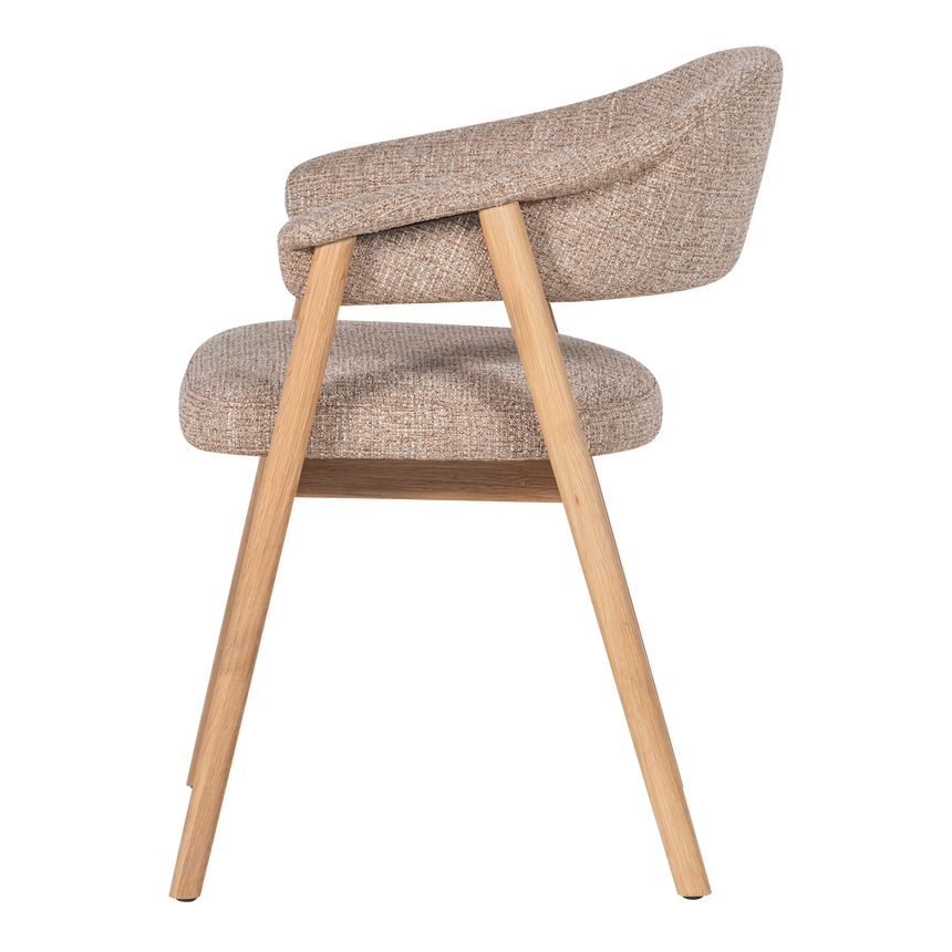 Tunar karfás étkezőszék – Tölgyfa és szövött kárpit