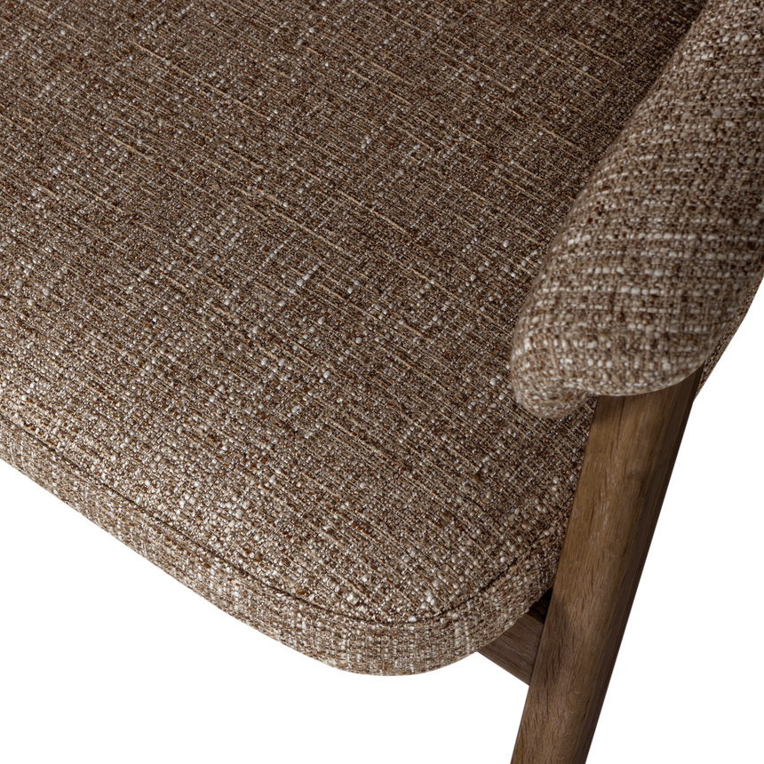 Tunar karfás étkezőszék – Tölgyfa és szövött kárpit