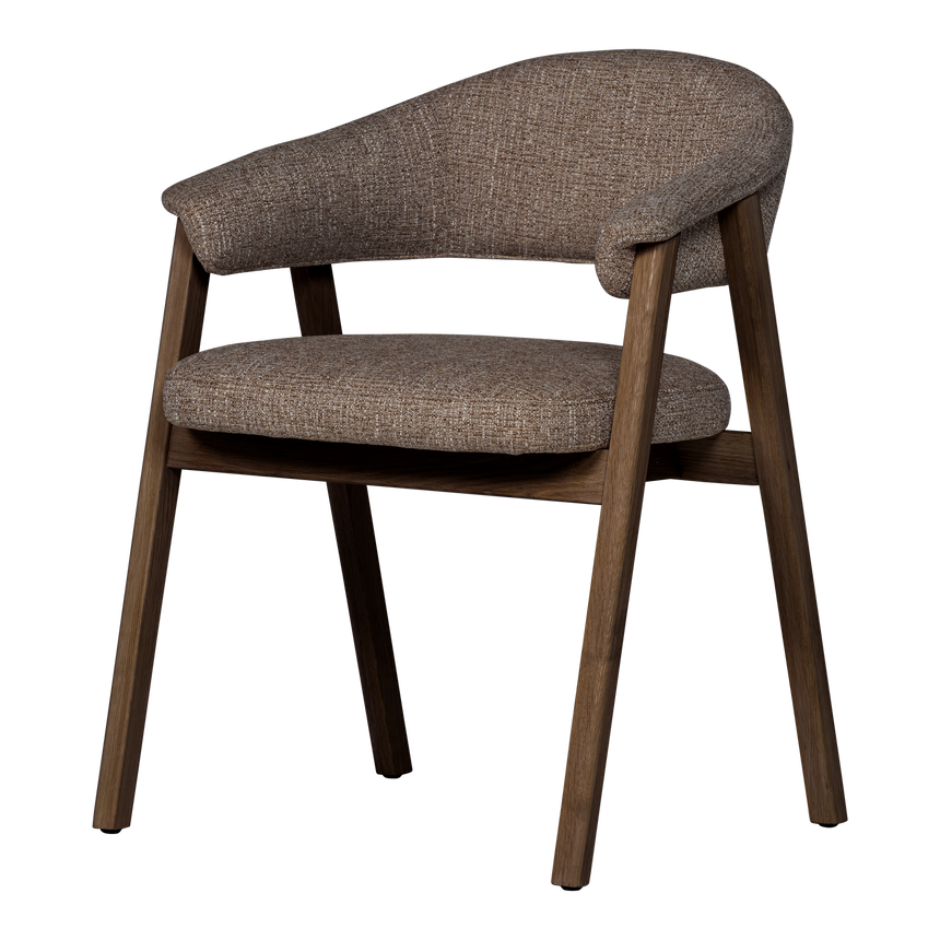 Tunar karfás étkezőszék – Tölgyfa és szövött kárpit