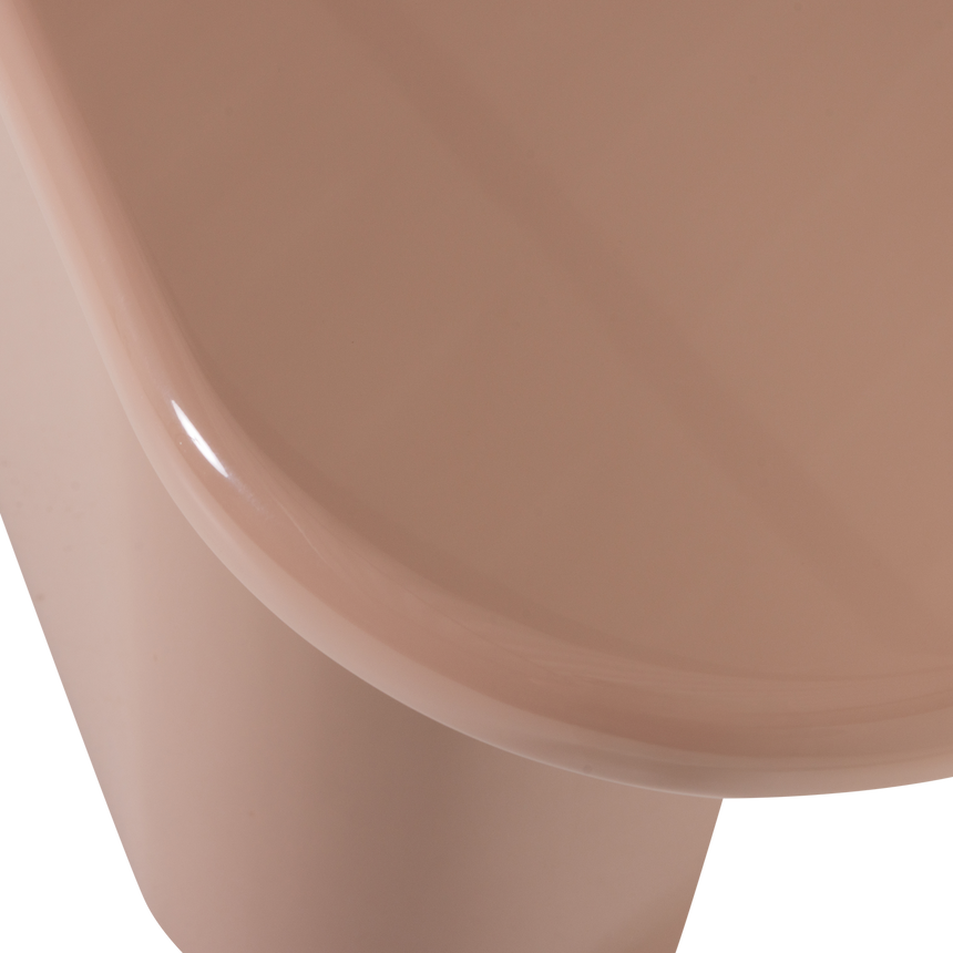 Nocta konzolasztal – Magasfényű világosrózsaszín fa