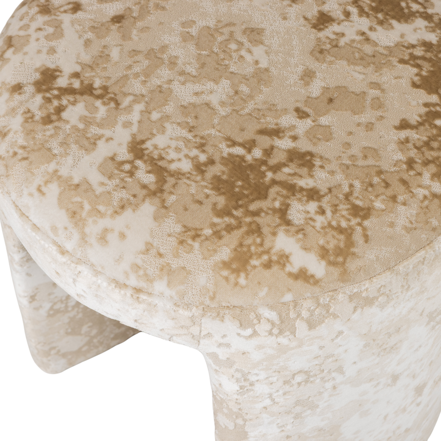 Charlie kárpitozott puff – Strukturált szövet