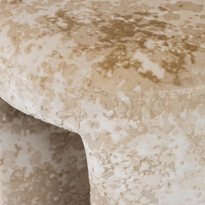 Charlie kárpitozott puff – Strukturált szövet