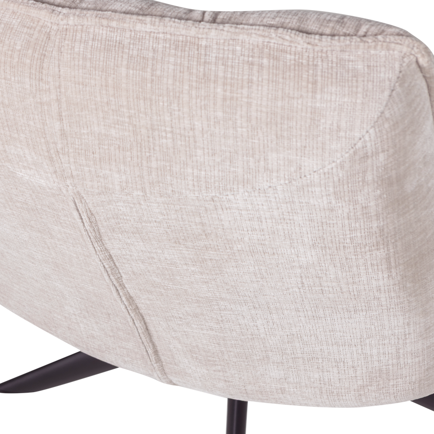 Jouke forgófotel – Texturált zsenília kárpitozással