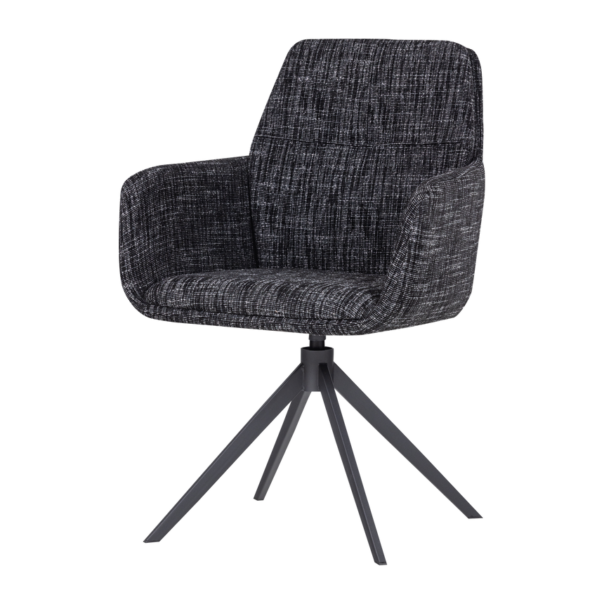 Grant karfás étkezőszék – Sand melange szövet