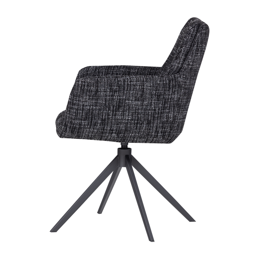 Grant karfás étkezőszék – Sand melange szövet