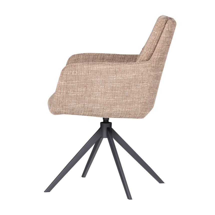 Grant karfás étkezőszék – Sand melange szövet
