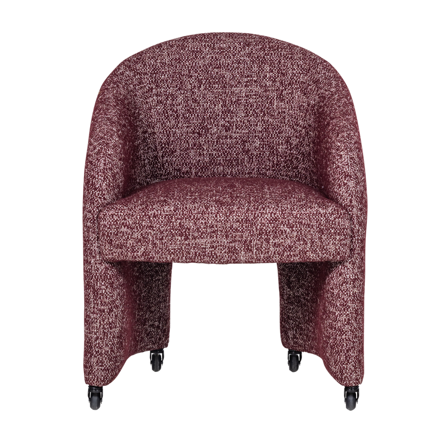 Cordo forgófotel kerekekkel – Melange kárpitozás