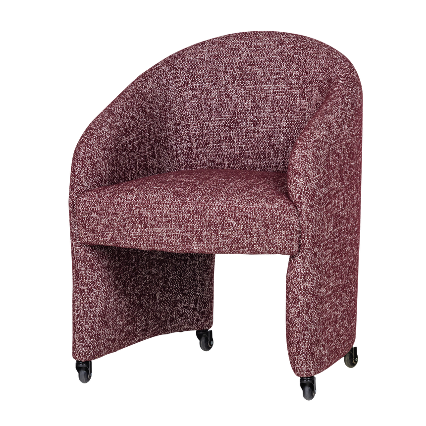 Cordo forgófotel kerekekkel – Melange kárpitozás