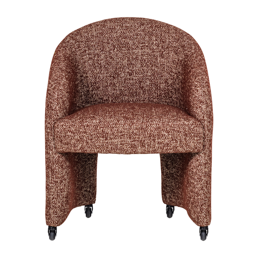 Cordo forgófotel kerekekkel – Melange kárpitozás