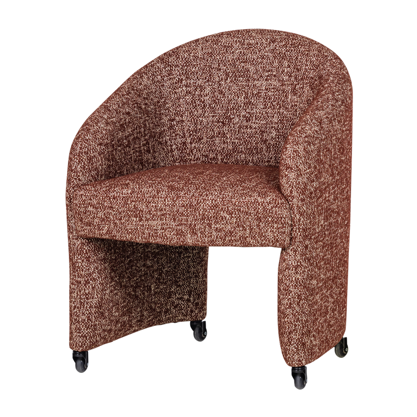 Cordo forgófotel kerekekkel – Melange kárpitozás