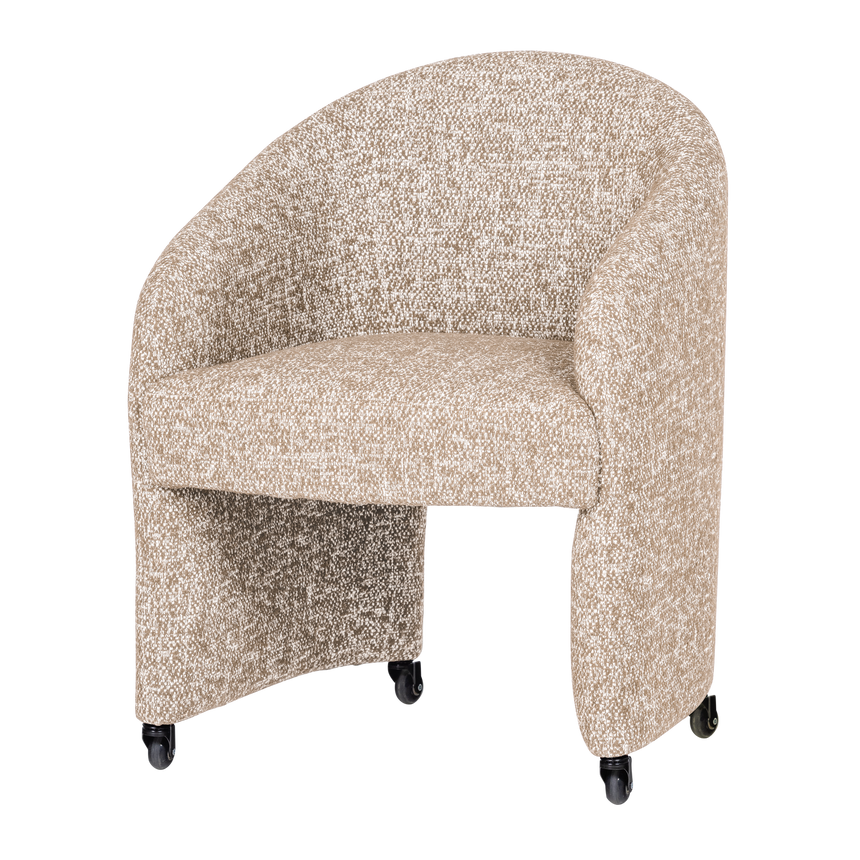 Cordo forgófotel kerekekkel – Melange kárpitozás