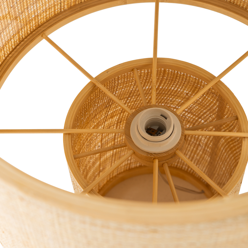 Syro asztali lámpa – Természetes raffia, 55 cm