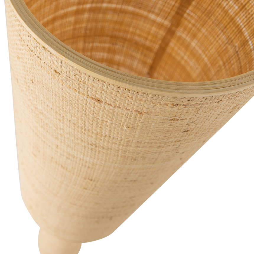 Syro állólámpa – Természetes raffia kárpitozással