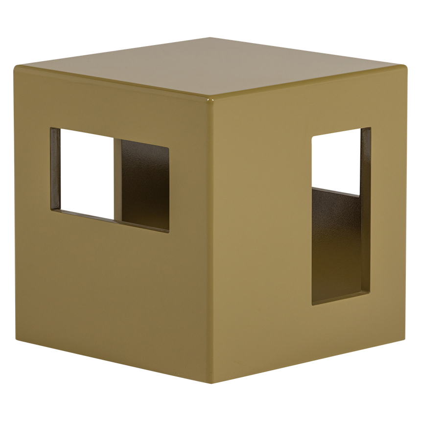 Modern dohányzóasztal – Magasfényű mézsárga kivitel