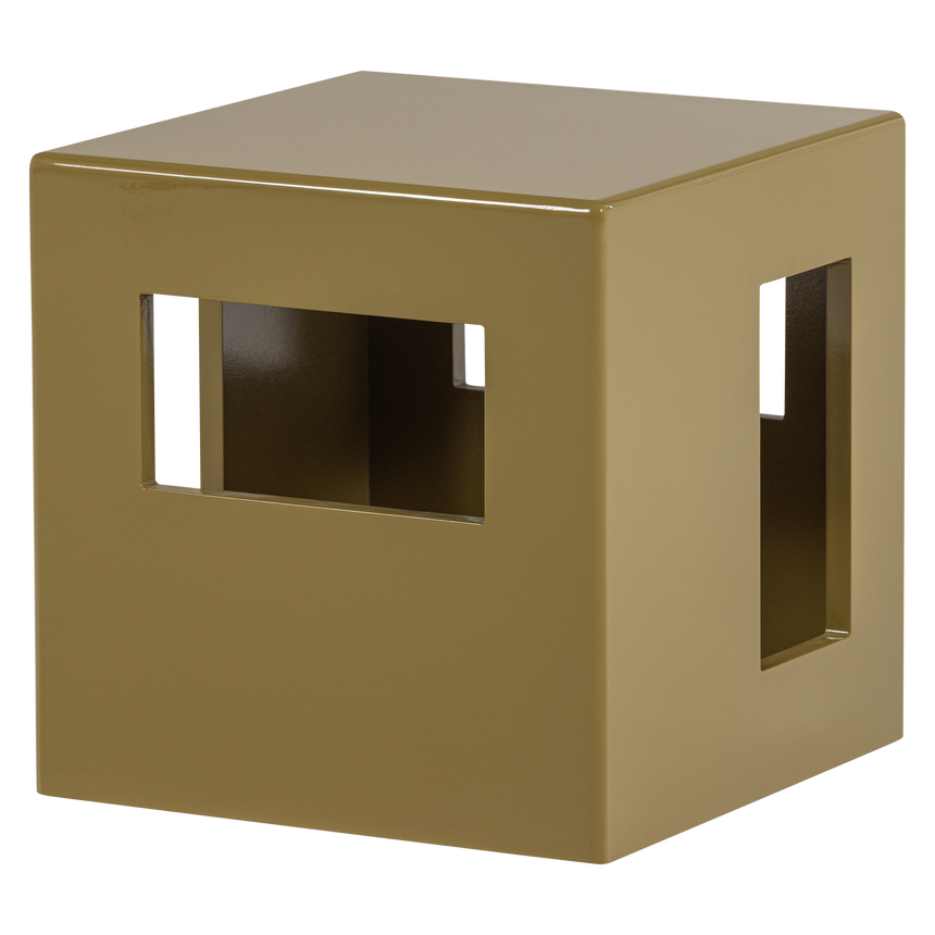 Modern dohányzóasztal – Magasfényű mézsárga kivitel