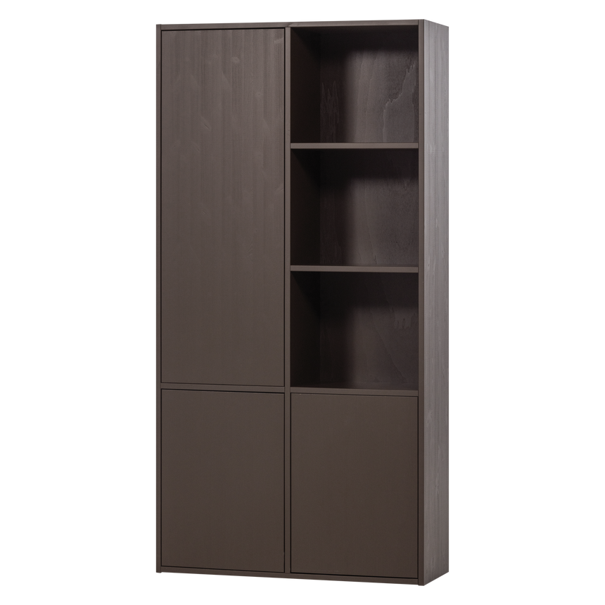 Meggy tárolószekrény (balos) – Csiszolt fenyőfa, 108 cm