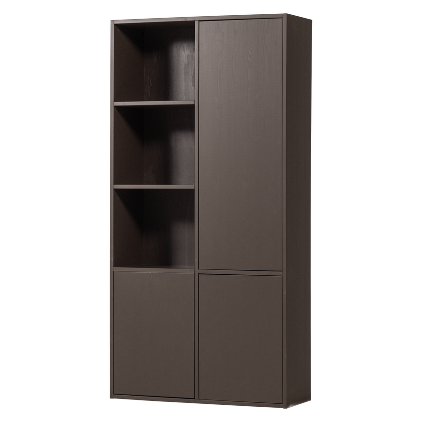 Meggy tárolószekrény (jobbos) – Csiszolt fenyőfa, 108 cm