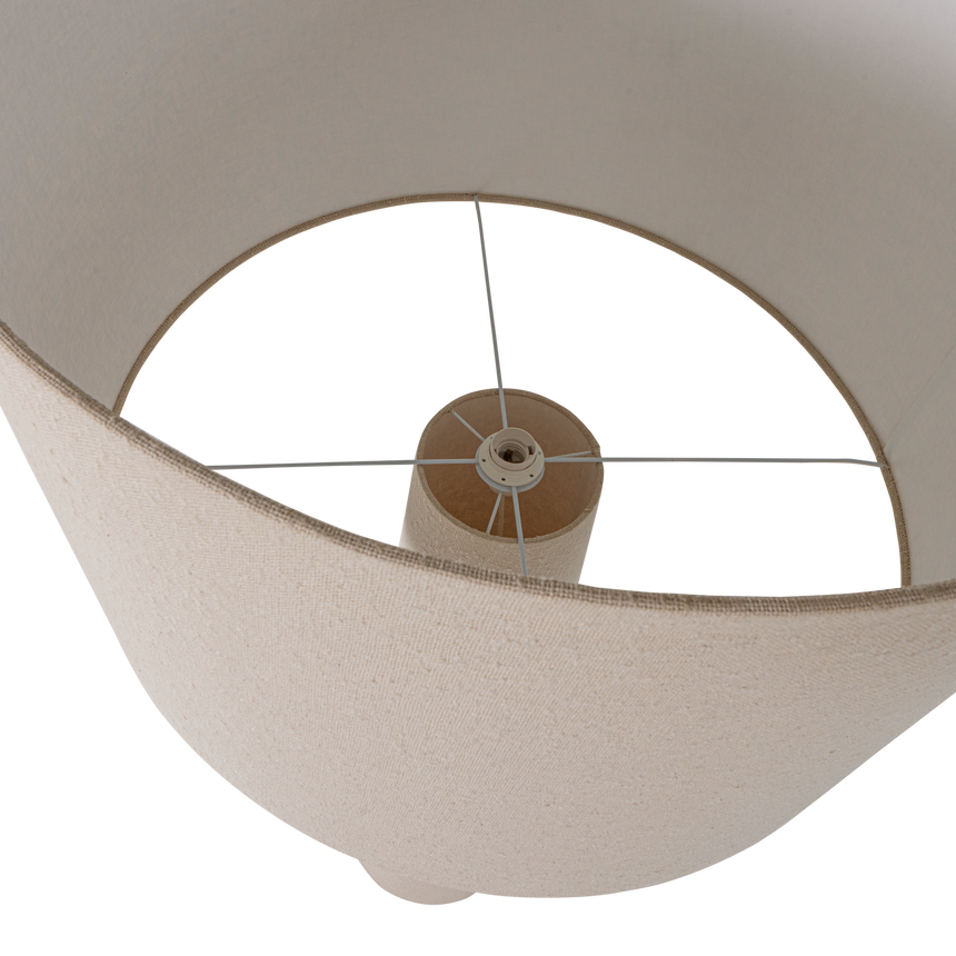 Loft állólámpa XXL – Bouclé kárpitozással