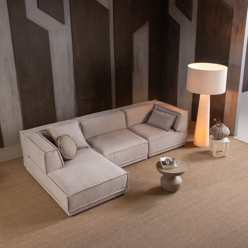 Loft állólámpa XXL – Bouclé kárpitozással