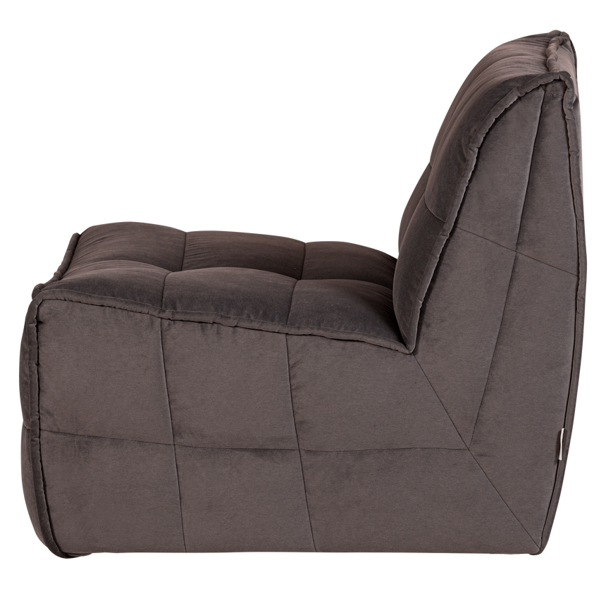 Cluster 1 személyes fotel elem – Prémium bársony kényelem