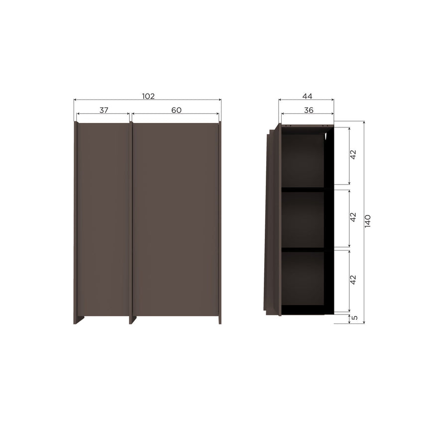 Brock kétajtós szekrény