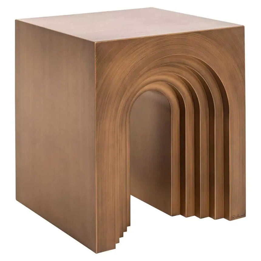 Bloomville 2-door textile leather cabinet