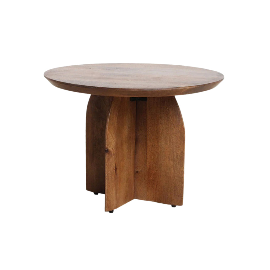 Bullnose wood side table