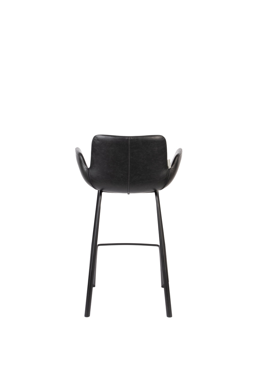Brit LL textile leather low bar stool