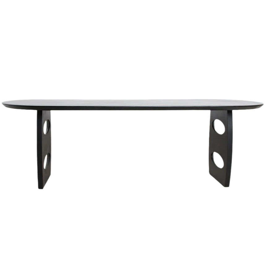 Bullnose Teardrop wooden dining table 180x90