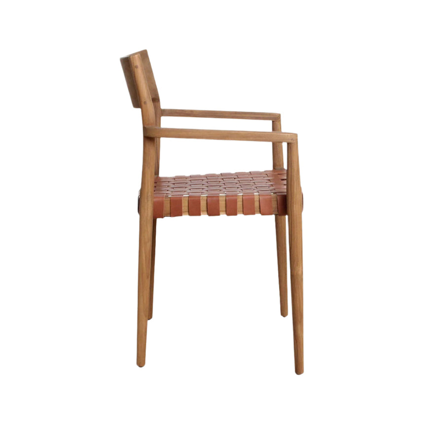 Freya bőr karfás szék