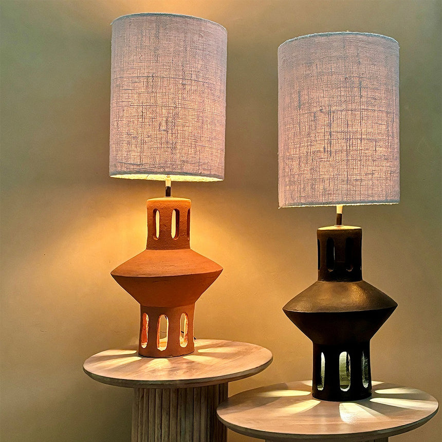 Terra Lily agyag asztali lámpa