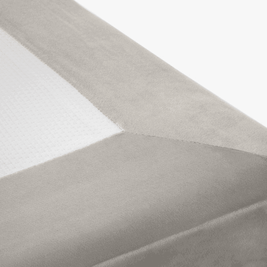 Whale bársony ágykeret 90x200 fekete lábbal