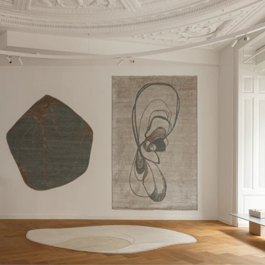 Muted Frontier wool rug