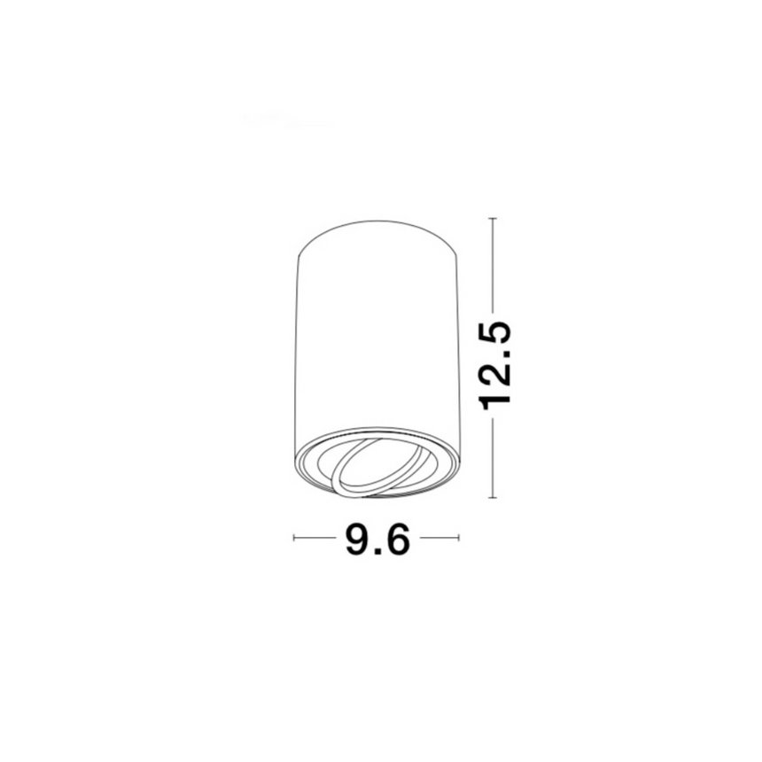 Di Moda metal ceiling lamp with black socket