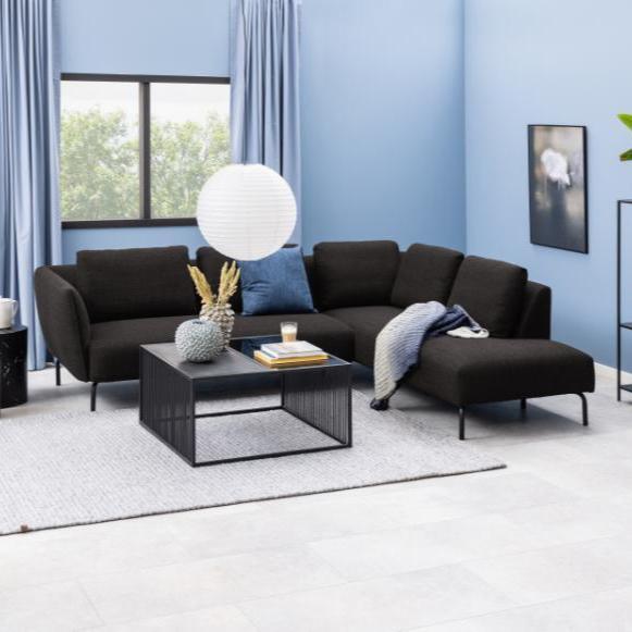 Strington metal coffee table 80x80