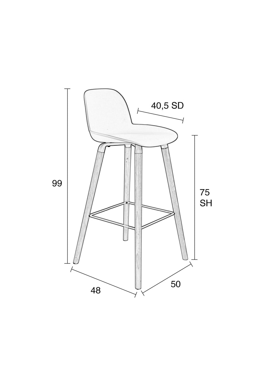 Albert Kuip PP bar stool