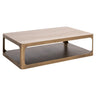Bloomville 2-door textile leather cabinet